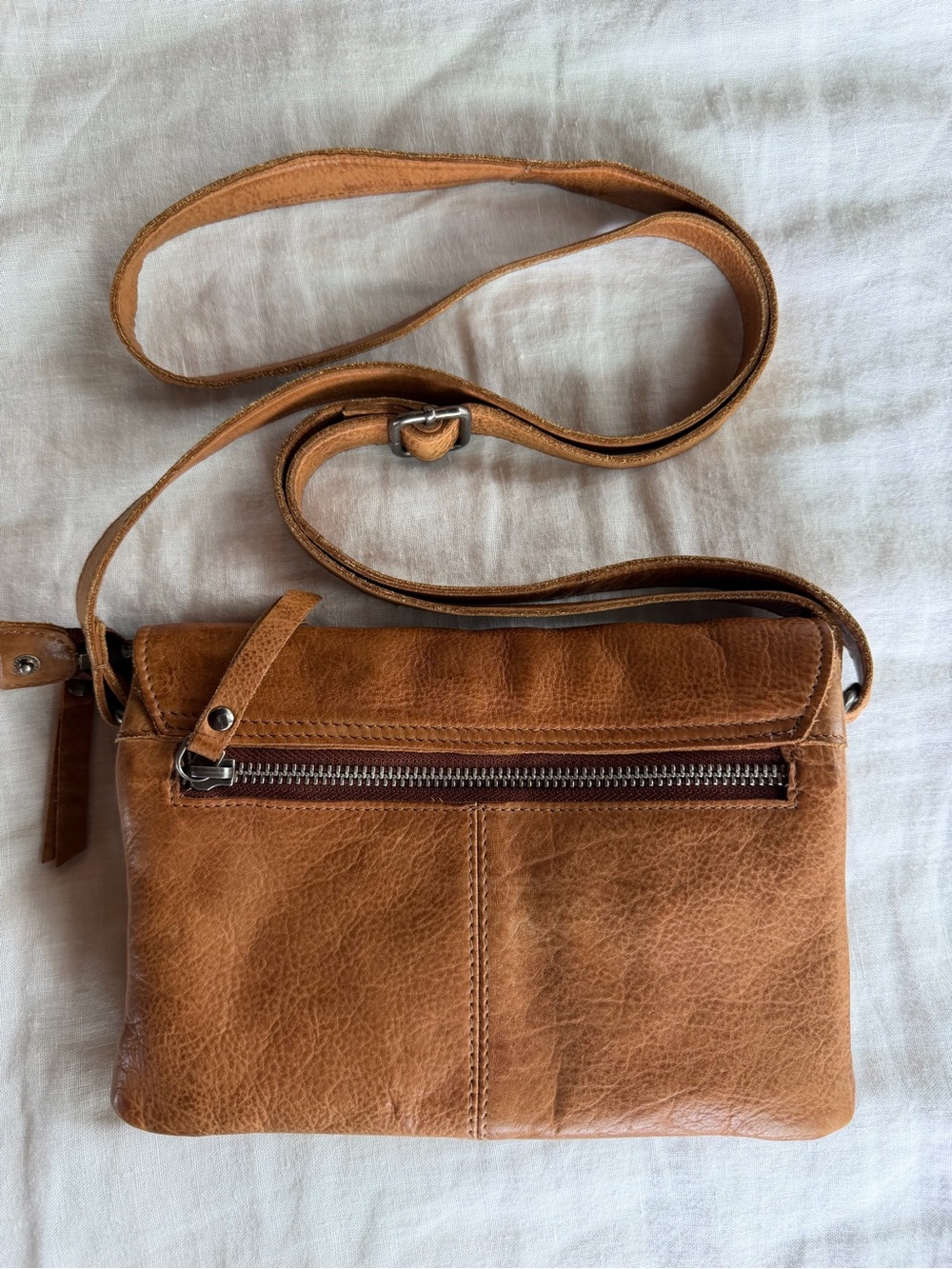 Latico Leathers Cognac Harbor Crossbody - Picture 5 of 9